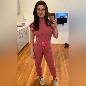 Figs Jumpsuit in Quartz.